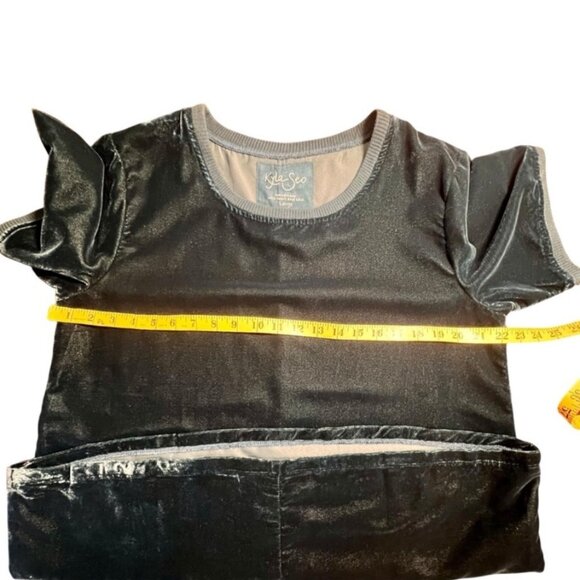 Kyla Seo Oversized Velvet Whimsigoth Fairy Grunge Jewel Top Anthro Artsy Large - Picture 10 of 10